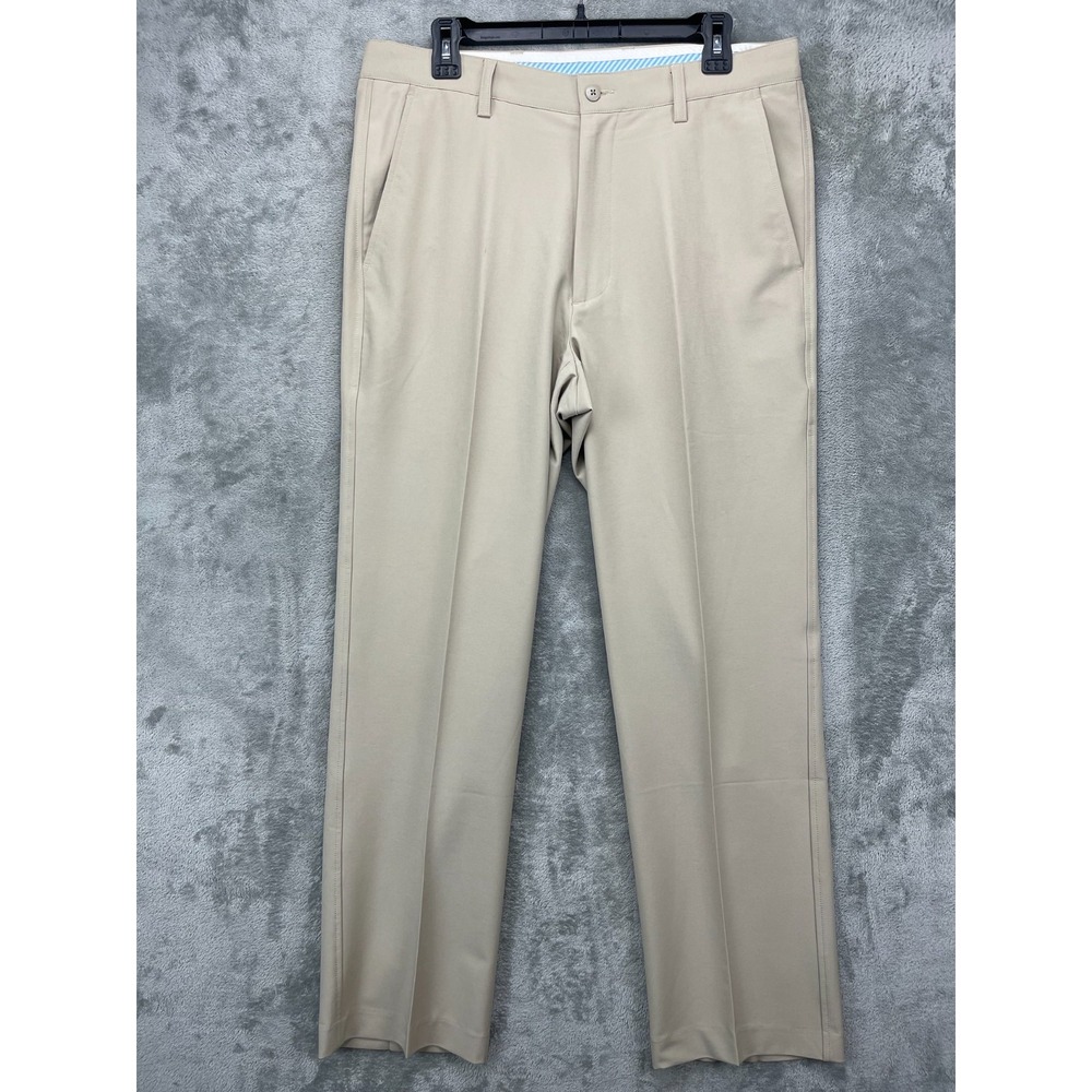FootJoy Mens‎ Golf Pants Size 34x32 Beige Stretch Performance Flat Front